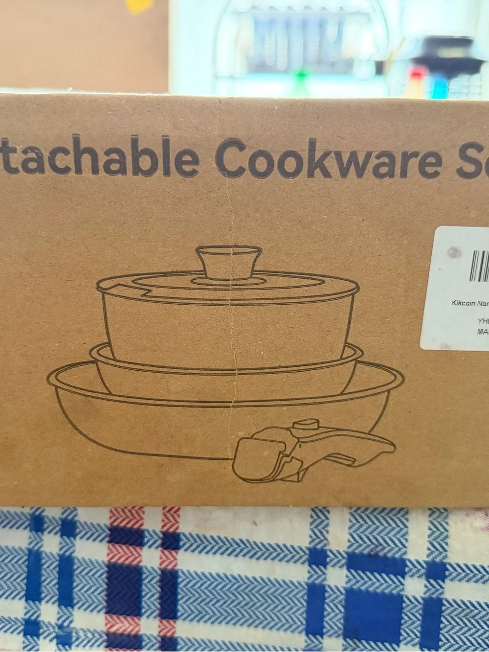 Cream Ceramic Nonstick 5 piece set